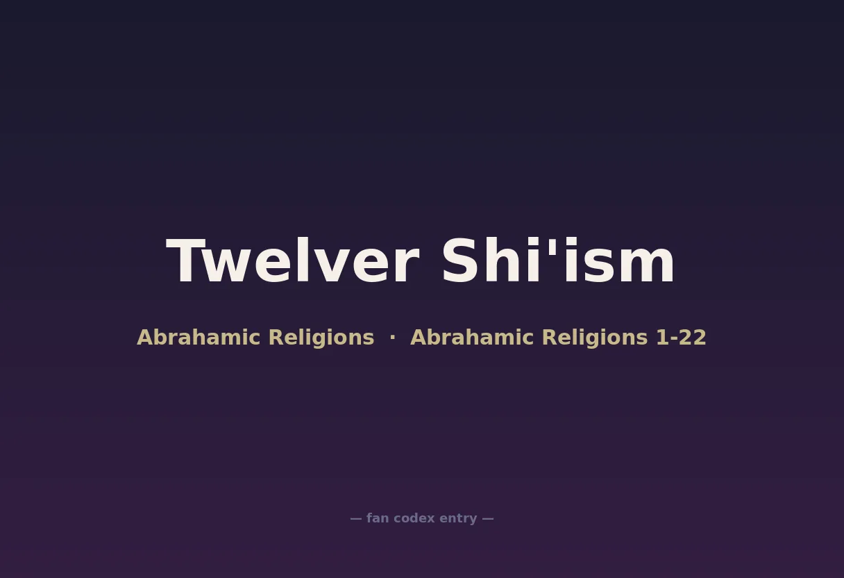 Twelver Shi'ism